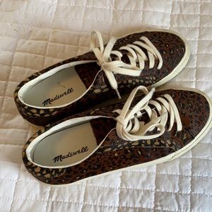 Sidewalk Low-Top Leopard Madewell Sneakers